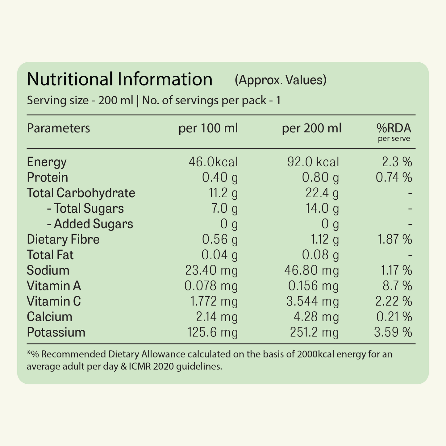 Pure Apple Beetroot Carrot Juice Bag In Box