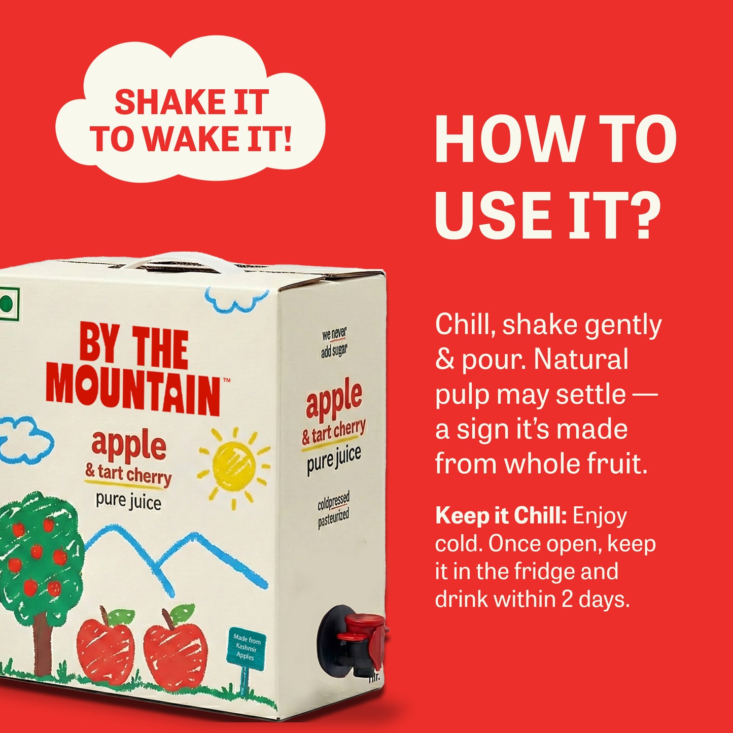 Pure Apple & Tart Cherry Juice Bag in Box